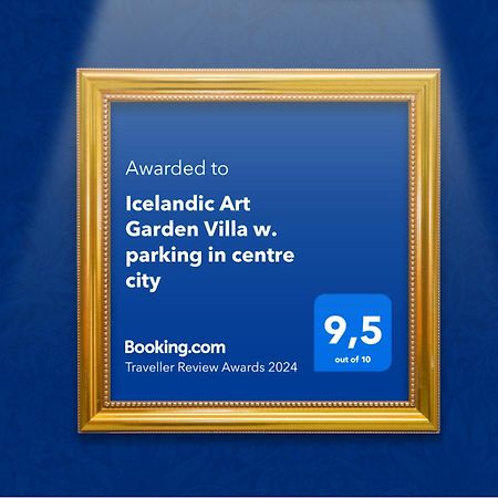 Icelandic Art Garden Villa W. Parking In Centre City Рейкьявик Экстерьер фото